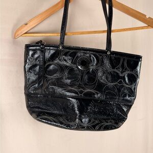 Authentic Coach Black Tote Bag